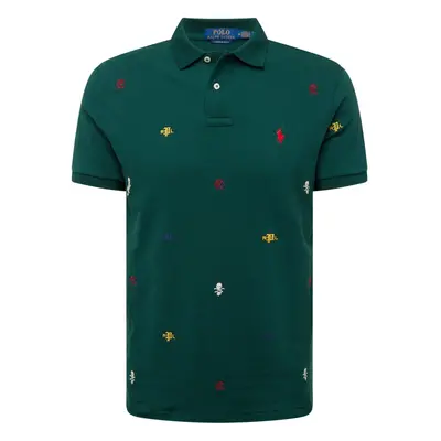 Polo Ralph Lauren Póló sárga / sötétzöld / piros / fehér