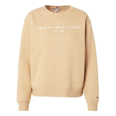 TOMMY HILFIGER Tréning póló khaki / fehér