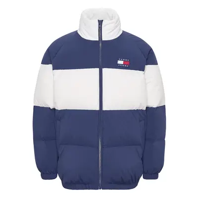 Tommy Jeans Téli dzseki 'Authentic' tengerészkék / sötétvörös / fehér