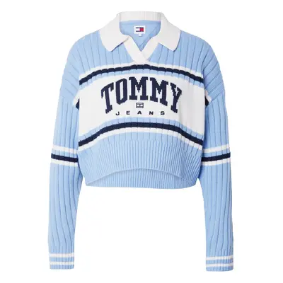 Tommy Jeans Pulóver tengerészkék / világoskék / fehér