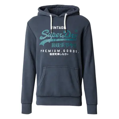 Superdry Tréning póló világoskék / sötétkék / fehér