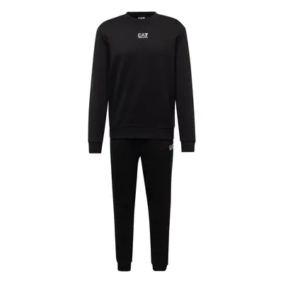 EA7 Emporio Armani Jogging ruhák fekete / fehér