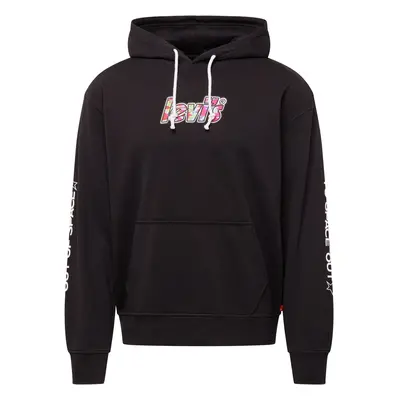 LEVI'S ® Tréning póló 'Relaxed Graphic Hoodie' világoszöld / rózsaszín / fekete / fehér