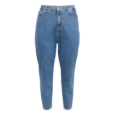 Calvin Klein Jeans Curve Farmer 'MOM Jeans PLUS' kék farmer / fehér