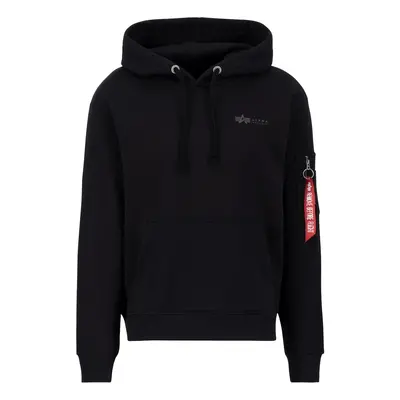 ALPHA INDUSTRIES Tréning póló vérvörös / fekete