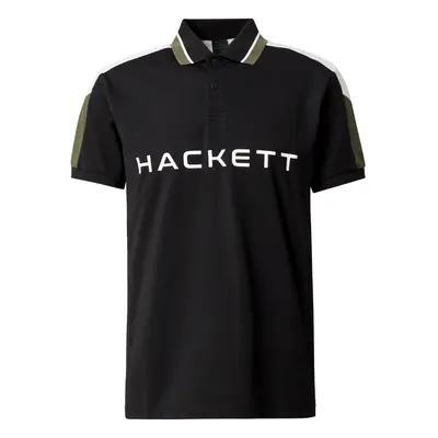 Hackett London Póló olíva / fekete / fehér