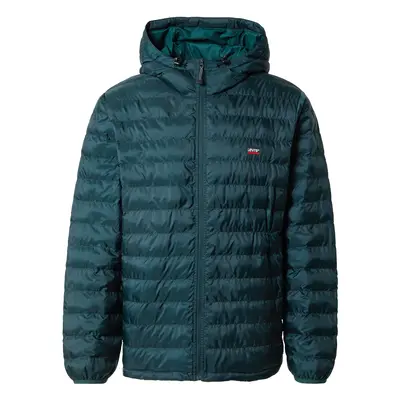 LEVI'S ® Átmeneti dzseki 'Presidio Pkbl Hooded Jkt' benzin / piros / fehér