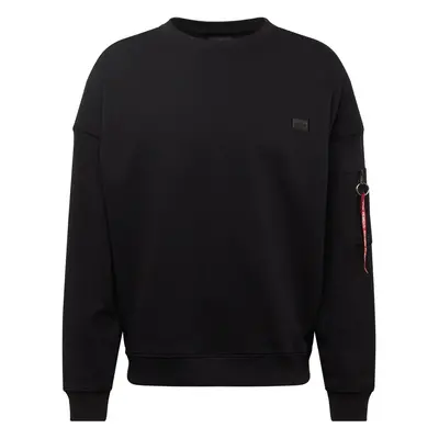 ALPHA INDUSTRIES Tréning póló 'Essentials' piros / fekete / fehér