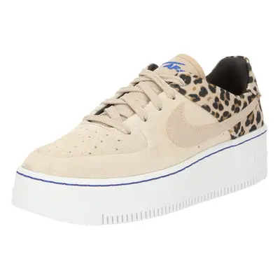 Nike Sportswear Rövid szárú sportcipők 'Air Force 1' világosbarna / fekete