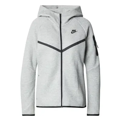 Nike Sportswear Tréning dzseki 'TECH FLEECE 2' világosszürke / fekete