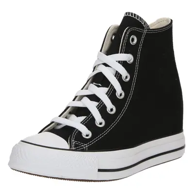 CONVERSE Magas szárú sportcipők 'CHUCK TAYLOR ALL STAR CLASSIC WEDGE PLATFORM' fekete