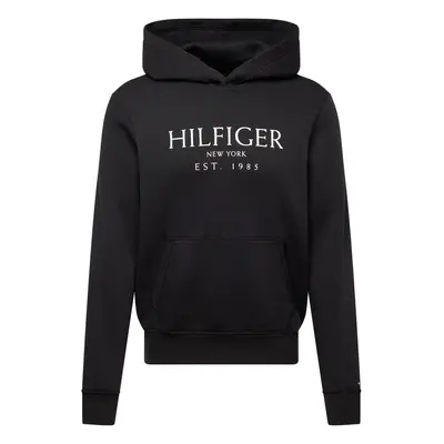 TOMMY HILFIGER Tréning póló fekete / fehér