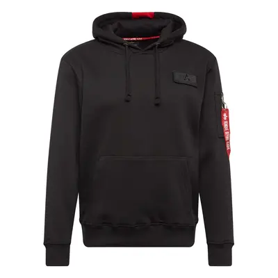 ALPHA INDUSTRIES Tréning póló 'Red Stripe' piros / fekete / fehér