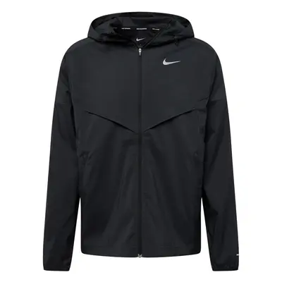 NIKE Sportdzseki 'Windrunner' szürke / fekete