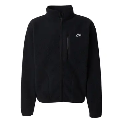 Nike Sportswear Polár dzseki 'CLUB' fekete / fehér