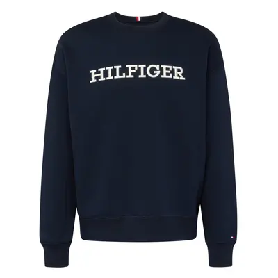 TOMMY HILFIGER Tréning póló tengerészkék / fehér