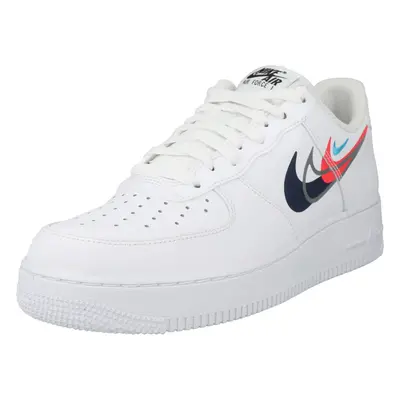 Nike Sportswear Rövid szárú sportcipők 'AIR FORCE 07' világoskék / piros / fekete / fehér