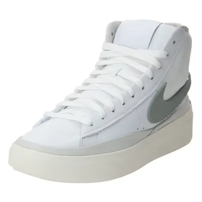 Nike Sportswear Magas szárú sportcipők 'BLAZER PHANTOM' szürke / fehér