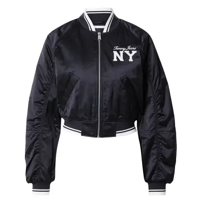 Tommy Jeans Átmeneti dzseki 'VARSITY' tengerészkék / piros / fekete / fehér