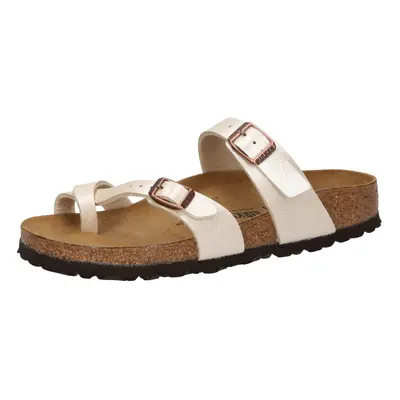 BIRKENSTOCK Ujjelválasztó-pántos szandál 'Mayari' krém / rózsaszín arany