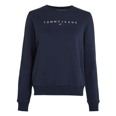 Tommy Jeans Tréning póló tengerészkék / fehér