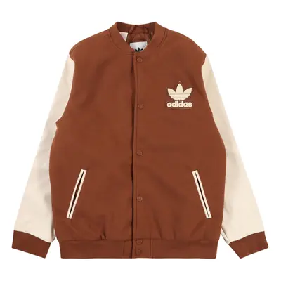 ADIDAS ORIGINALS Átmeneti dzseki krém / gesztenyebarna