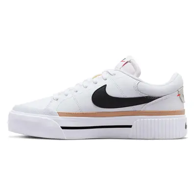 Nike Sportswear Rövid szárú sportcipők 'COURT LEGACY LIFT' bézs / fekete / fehér