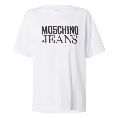 Moschino Jeans Póló fekete / fehér