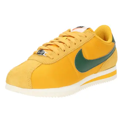 Nike Sportswear Rövid szárú sportcipők 'CORTEZ' sárga / sötétzöld