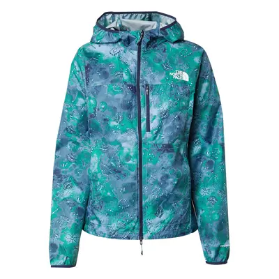 THE NORTH FACE Sportdzseki 'Higher Run Wind Jacket' kék / zöld / fehér