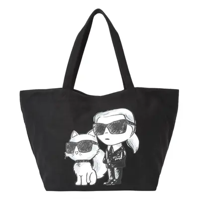 Karl Lagerfeld Shopper táska fekete / fehér