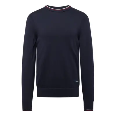 TOMMY HILFIGER Pulóver éjkék / piros / piszkosfehér