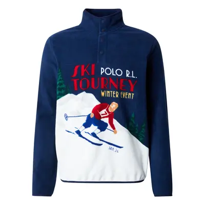 Polo Ralph Lauren Tréning póló tengerészkék / fenyő / sötétvörös / fehér