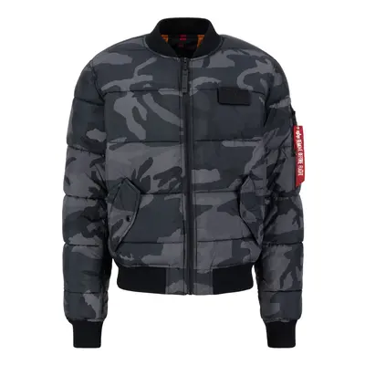 ALPHA INDUSTRIES Átmeneti dzseki 'Camo' szürke / piros / fekete