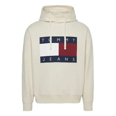 Tommy Jeans Tréning póló bézs / tengerészkék / piros / fehér