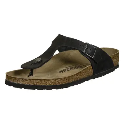 BIRKENSTOCK Ujjelválasztó-pántos szandál 'Gizeh' fekete