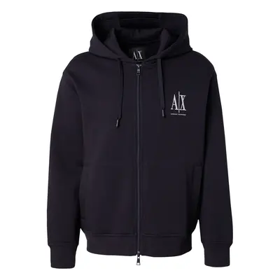 ARMANI EXCHANGE Tréning dzseki tengerészkék / fehér