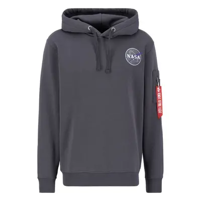 ALPHA INDUSTRIES Tréning póló 'NASA' szürke / zöld / lila / fekete / fehér