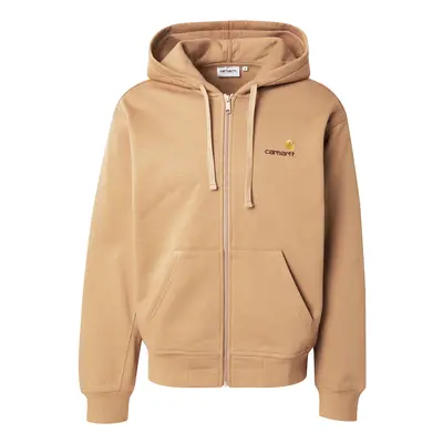 Carhartt WIP Tréning dzseki csokoládé / cappuccinobarna / sötétsárga