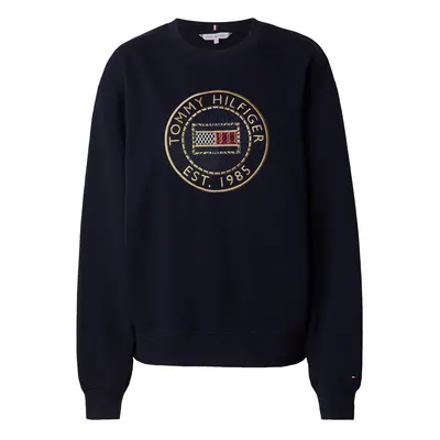 TOMMY HILFIGER Tréning póló tengerészkék / aranysárga / piros / fehér