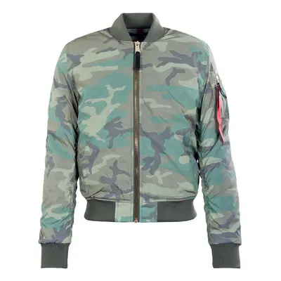 ALPHA INDUSTRIES Átmeneti dzseki 'MA-1 VF Reflective Camo 65' zöld