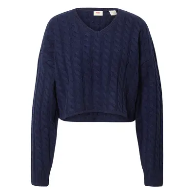 LEVI'S ® Pulóver 'Rae Cropped Sweater' tengerészkék