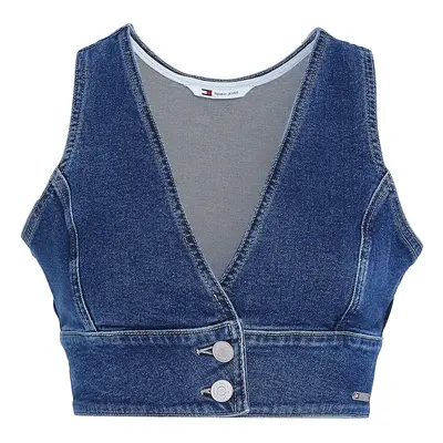 Tommy Jeans Top kék farmer