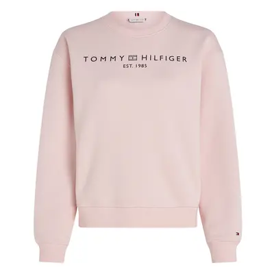 TOMMY HILFIGER Tréning póló tengerészkék / pasztell-rózsaszín