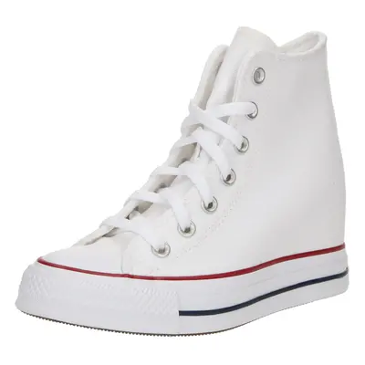 CONVERSE Magas szárú sportcipők 'CHUCK TAYLOR ALL STAR CLASSIC WEDGE PLATFORM' fehér