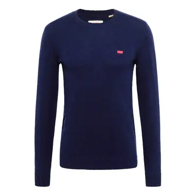 LEVI'S ® Pulóver 'Original Housemark Sweater' sötétkék / rózsaszín