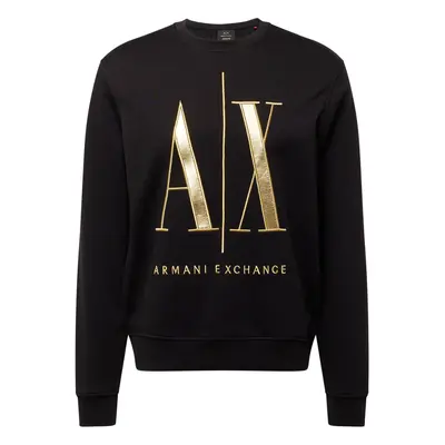 ARMANI EXCHANGE Tréning póló arany / fekete