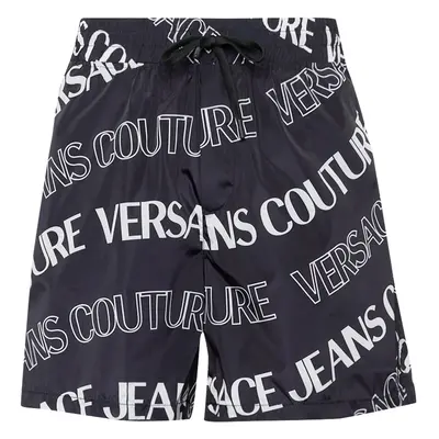 Versace Jeans Couture Nadrág fekete / fehér