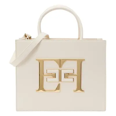 Elisabetta Franchi Shopper táska világos bézs / arany