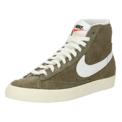 Nike Sportswear Magas szárú sportcipők 'Blazer Mid '77 Vintage' olíva / fehér